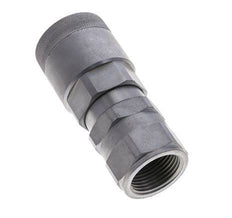 Steel DN 15 Flat Face Hydraulic Plug G 1 inch Female Threads ISO 16028 D M43 x 2