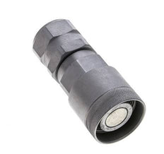 Steel DN 15 Flat Face Hydraulic Plug G 1 inch Female Threads ISO 16028 D M43 x 2