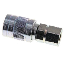 Acero DN 6.3 Acoplamiento hidráulico Enchufe G 1/4 pulgadas Rosca hembra ISO 7241-1 A D 12mm