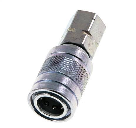 Acero DN 6.3 Acoplamiento hidráulico Enchufe G 1/4 pulgadas Rosca hembra ISO 7241-1 A D 12mm