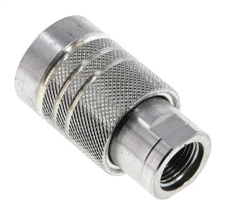 Acoplamiento hidráulico de acero DN 10 Toma G 3/8 pulgadas rosca hembra ISO 7241-1 A D 16mm