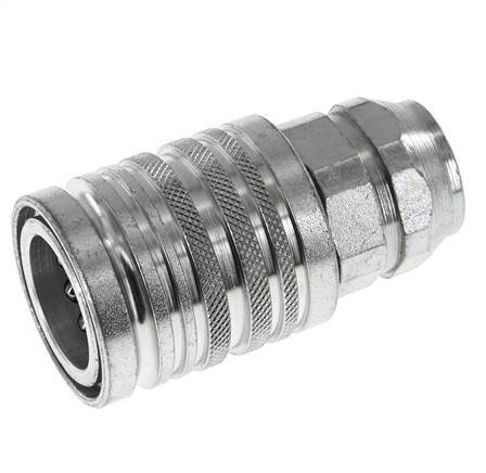 Acero DN 12.5 Acoplamiento hidráulico Toma G 3/8 pulgadas rosca hembra ISO 7241-1 A D 20.5mm