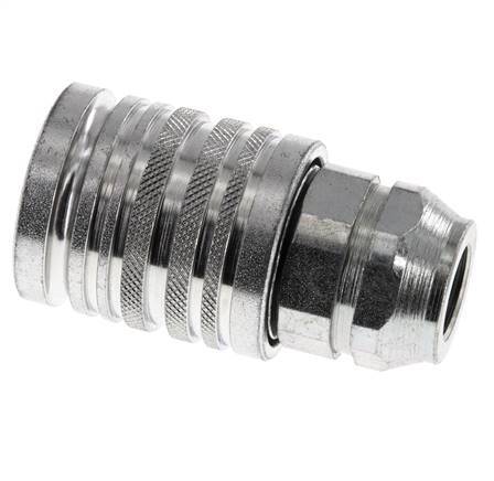 Acero DN 12.5 Acoplamiento hidráulico Toma G 3/8 pulgadas rosca hembra ISO 7241-1 A D 20.5mm