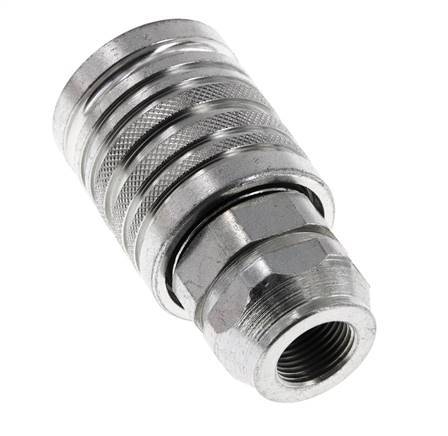 Acero DN 12.5 Acoplamiento hidráulico Toma G 3/8 pulgadas rosca hembra ISO 7241-1 A D 20.5mm