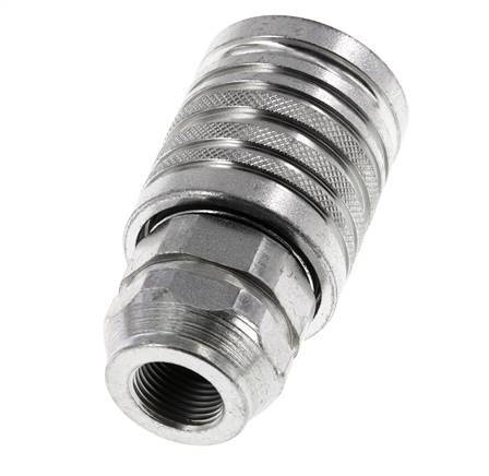 Acero DN 12.5 Acoplamiento hidráulico Toma G 3/8 pulgadas rosca hembra ISO 7241-1 A D 20.5mm