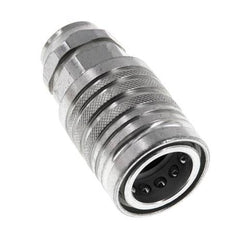 Acero DN 12.5 Acoplamiento hidráulico Toma G 3/8 pulgadas rosca hembra ISO 7241-1 A D 20.5mm
