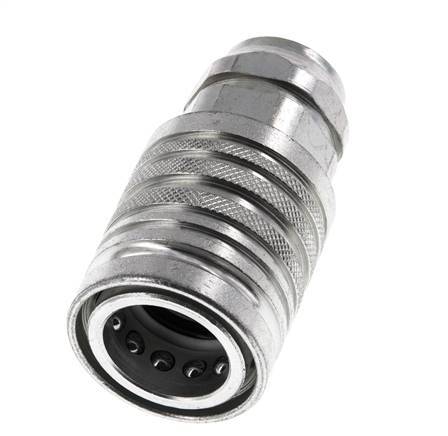 Acero DN 12.5 Acoplamiento hidráulico Toma G 3/8 pulgadas rosca hembra ISO 7241-1 A D 20.5mm