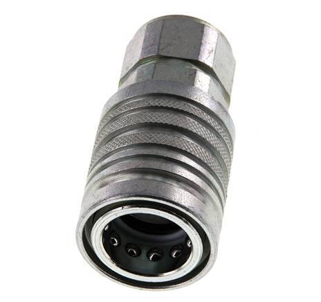 Acero DN 12.5 Acoplamiento hidráulico Toma M22x1.5 Rosca hembra ISO 7241-1 A D 20.5mm
