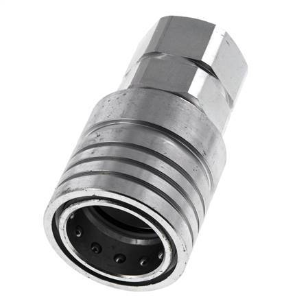 Acero DN 25 Acoplamiento hidráulico Enchufe G 1 pulgada Rosca hembra ISO 7241-1 A D 34,3mm
