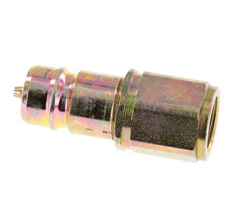 Acero DN 10 Acoplamiento hidráulico Enchufe M16x1,5 Rosca hembra ISO 7241-1 A D 17,3mm