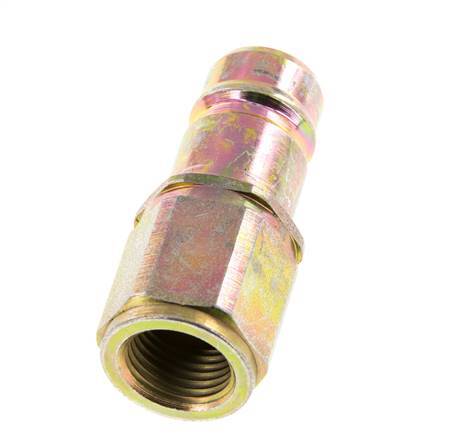 Acero DN 10 Acoplamiento hidráulico Enchufe M16x1,5 Rosca hembra ISO 7241-1 A D 17,3mm