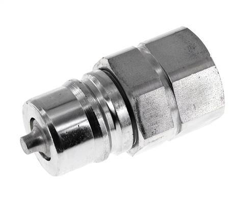 Acero DN 25 Acoplamiento hidráulico Enchufe G 1 pulgada Rosca hembra ISO 7241-1 A D 34,3mm