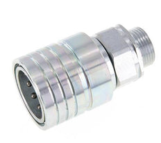 Acero DN 25 Acoplamiento hidráulico Enchufe 22 mm L Anillo de compresión ISO 7241-1 A/8434-1 D 34,3mm
