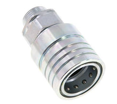 Acero DN 25 Acoplamiento hidráulico Enchufe 22 mm L Anillo de compresión ISO 7241-1 A/8434-1 D 34,3mm
