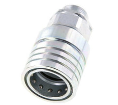 Acero DN 25 Acoplamiento hidráulico Enchufe 22 mm L Anillo de compresión ISO 7241-1 A/8434-1 D 34,3mm