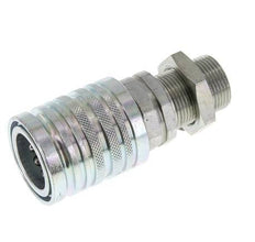 Acero DN 12.5 Acoplamiento hidráulico Enchufe 16 mm S Anillo de compresión Mampara ISO 7241-1 A/8434-1 D 20.5mm