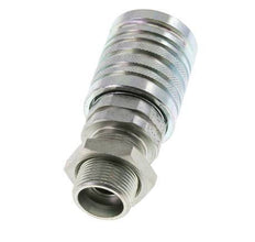 Acero DN 12.5 Acoplamiento hidráulico Enchufe 16 mm S Anillo de compresión Mampara ISO 7241-1 A/8434-1 D 20.5mm