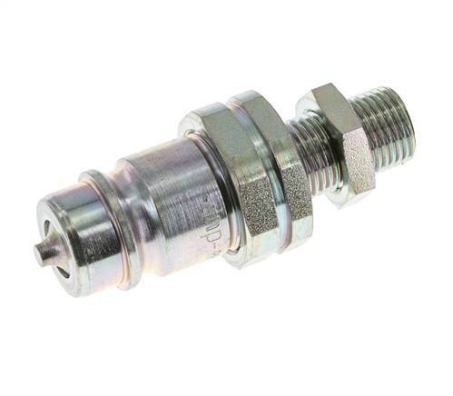 Acero DN 12.5 Acoplamiento hidráulico Tapón 10 mm L Anillo de compresión Mampara ISO 7241-1 A/8434-1 D 20.5mm