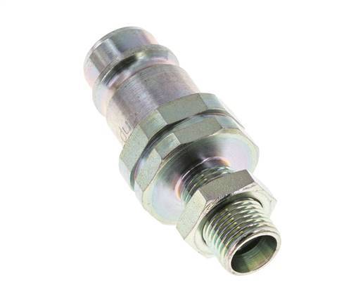 Acero DN 12.5 Acoplamiento hidráulico Tapón 10 mm L Anillo de compresión Mampara ISO 7241-1 A/8434-1 D 20.5mm
