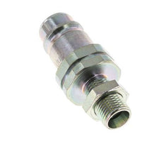 Acero DN 12.5 Acoplamiento hidráulico Tapón 10 mm L Anillo de compresión Mampara ISO 7241-1 A/8434-1 D 20.5mm
