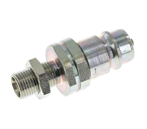 Acero DN 12.5 Acoplamiento hidráulico Tapón 10 mm L Anillo de compresión Mampara ISO 7241-1 A/8434-1 D 20.5mm