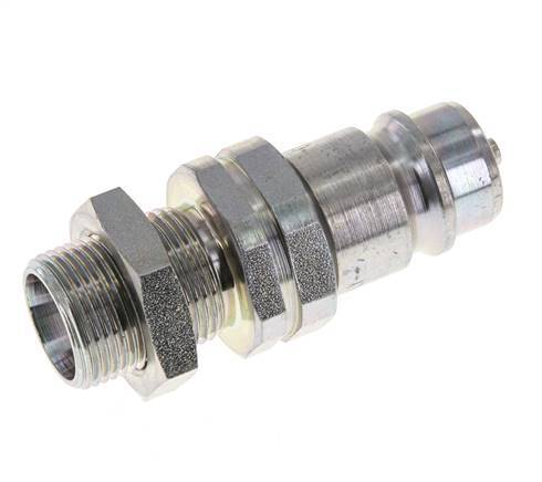 Acero DN 12,5 Acoplamiento hidráulico Tapón 15 mm L Anillo de compresión Mampara ISO 7241-1 A/8434-1 D 20,5mm