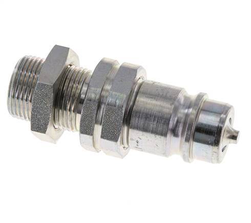 Acero DN 12,5 Acoplamiento hidráulico Tapón 15 mm L Anillo de compresión Mampara ISO 7241-1 A/8434-1 D 20,5mm