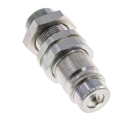 Acero DN 12,5 Acoplamiento hidráulico Tapón 15 mm L Anillo de compresión Mampara ISO 7241-1 A/8434-1 D 20,5mm