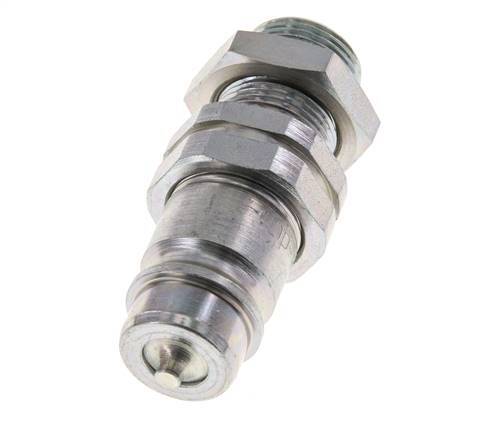 Acero DN 12,5 Acoplamiento hidráulico Tapón 15 mm L Anillo de compresión Mampara ISO 7241-1 A/8434-1 D 20,5mm
