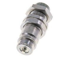 Acero DN 12,5 Acoplamiento hidráulico Tapón 15 mm L Anillo de compresión Mampara ISO 7241-1 A/8434-1 D 20,5mm