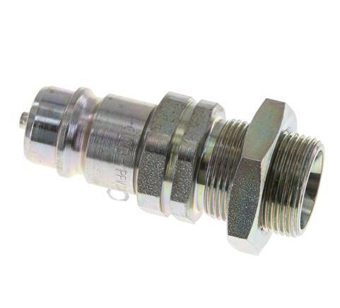 Acero DN 12,5 Acoplamiento hidráulico Tapón 18 mm L Anillo de compresión Mampara ISO 7241-1 A/8434-1 D 20,5mm