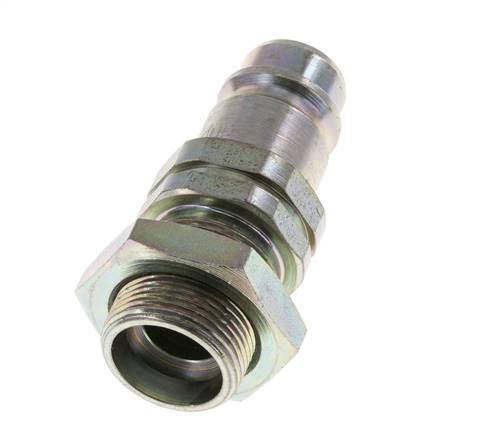 Acero DN 12,5 Acoplamiento hidráulico Tapón 18 mm L Anillo de compresión Mampara ISO 7241-1 A/8434-1 D 20,5mm