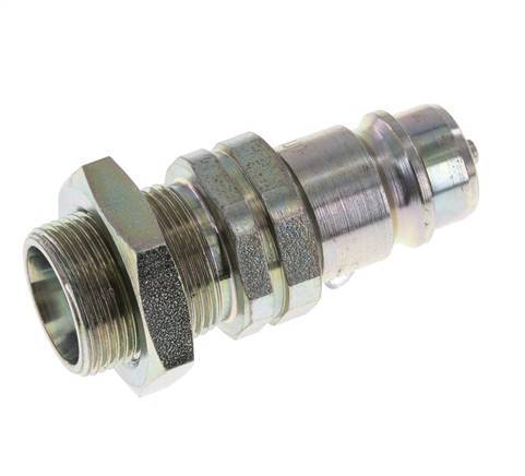 Acero DN 12,5 Acoplamiento hidráulico Tapón 18 mm L Anillo de compresión Mampara ISO 7241-1 A/8434-1 D 20,5mm