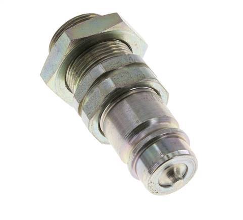 Acero DN 12,5 Acoplamiento hidráulico Tapón 18 mm L Anillo de compresión Mampara ISO 7241-1 A/8434-1 D 20,5mm