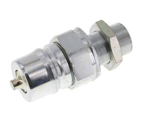 Acero DN 25 Acoplamiento hidráulico Tapón 18 mm L Anillo de compresión Mampara ISO 7241-1 A/8434-1 D 34,3mm