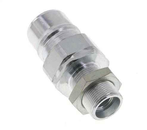 Acero DN 25 Acoplamiento hidráulico Tapón 18 mm L Anillo de compresión Mampara ISO 7241-1 A/8434-1 D 34,3mm