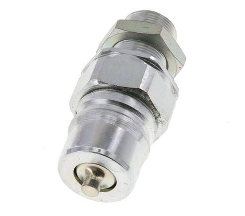 Acero DN 25 Acoplamiento hidráulico Tapón 18 mm L Anillo de compresión Mampara ISO 7241-1 A/8434-1 D 34,3mm