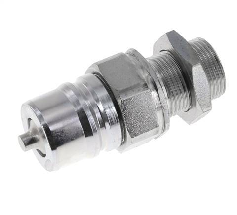 Acero DN 25 Acoplamiento hidráulico Tapón 22 mm L Anillo de compresión Mampara ISO 7241-1 A/8434-1 D 34,3mm