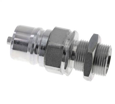 Acero DN 25 Acoplamiento hidráulico Tapón 22 mm L Anillo de compresión Mampara ISO 7241-1 A/8434-1 D 34,3mm