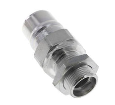 Acero DN 25 Acoplamiento hidráulico Tapón 22 mm L Anillo de compresión Mampara ISO 7241-1 A/8434-1 D 34,3mm