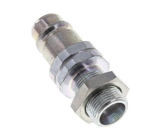 Acero DN 12,5 Acoplamiento hidráulico Tapón 14 mm S Anillo de compresión Mampara ISO 7241-1 A/8434-1 D 20,5mm