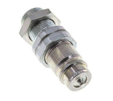 Acero DN 12,5 Acoplamiento hidráulico Tapón 14 mm S Anillo de compresión Mampara ISO 7241-1 A/8434-1 D 20,5mm