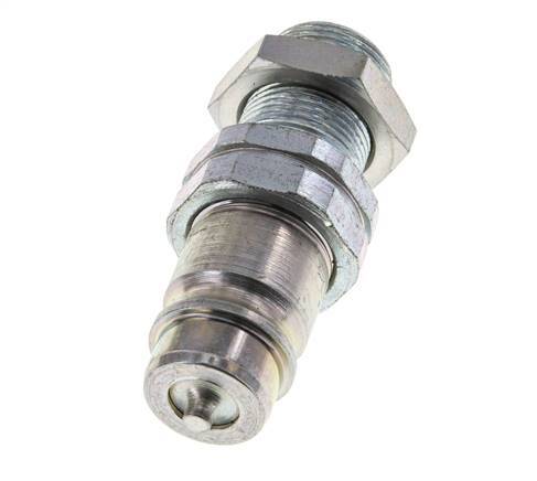 Acero DN 12,5 Acoplamiento hidráulico Tapón 14 mm S Anillo de compresión Mampara ISO 7241-1 A/8434-1 D 20,5mm