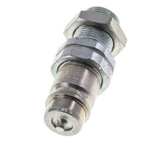 Acero DN 12,5 Acoplamiento hidráulico Tapón 14 mm S Anillo de compresión Mampara ISO 7241-1 A/8434-1 D 20,5mm