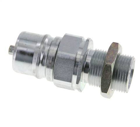 Acero DN 25 Acoplamiento hidráulico Tapón 20 mm S Anillo de compresión Mampara ISO 7241-1 A/8434-1 D 34,3mm