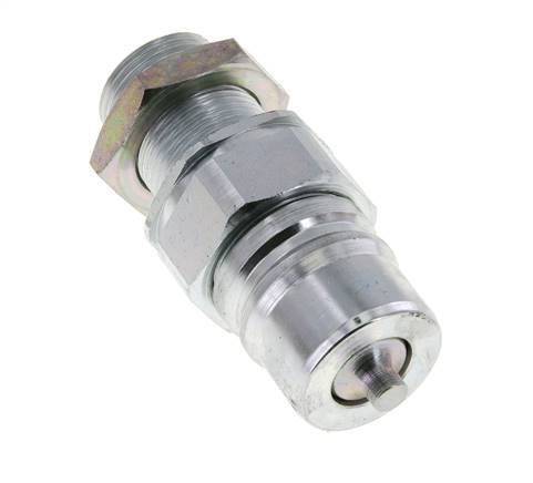 Acero DN 25 Acoplamiento hidráulico Tapón 20 mm S Anillo de compresión Mampara ISO 7241-1 A/8434-1 D 34,3mm