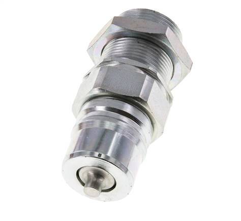 Acero DN 25 Acoplamiento hidráulico Tapón 25 mm S Anillo de compresión Mampara ISO 7241-1 A/8434-1 D 34,3mm