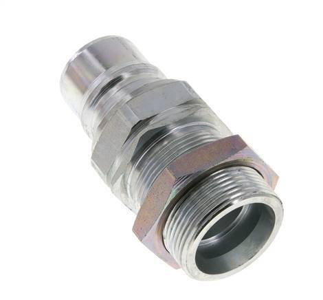 Acero DN 25 Acoplamiento hidráulico Tapón 30 mm S Anillo de compresión Mampara ISO 7241-1 A/8434-1 D 34,3mm