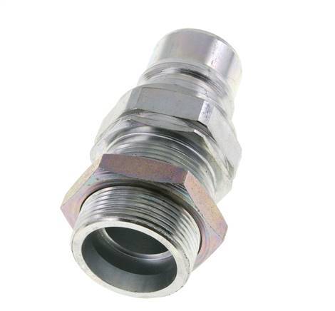 Acero DN 25 Acoplamiento hidráulico Tapón 30 mm S Anillo de compresión Mampara ISO 7241-1 A/8434-1 D 34,3mm