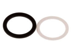 Juego de juntas de PTFE/NBR para acoplamiento hidráulico ISO 7241-1 A (16 mm y 31 mm) [2 piezas]
